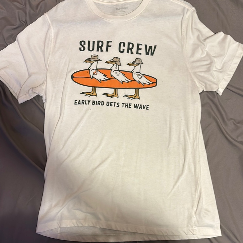 White Surf Crew Graphic T-Shirt